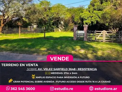 Terreno 27m X 54m Oportunidad de inversión ?