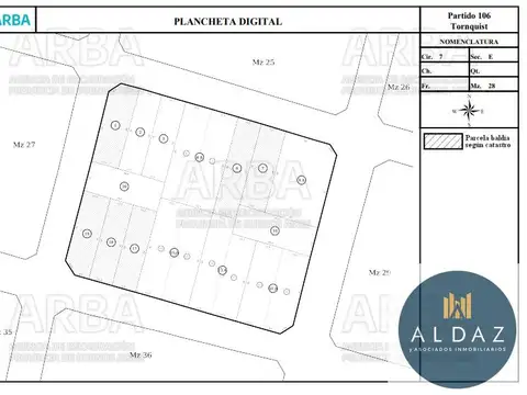 Terreno en Venta 34  mts Fondo