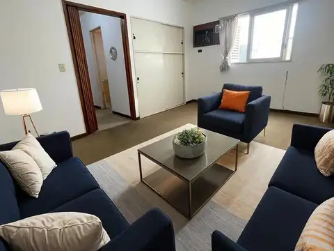 Departamento de 1 ambiente con cochera fija cubierta en Balvanera