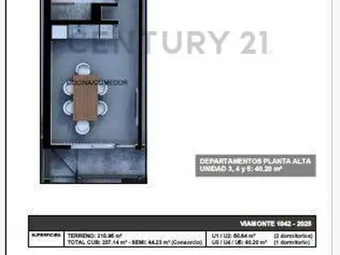 Departamento en Venta de 1 dormitorio