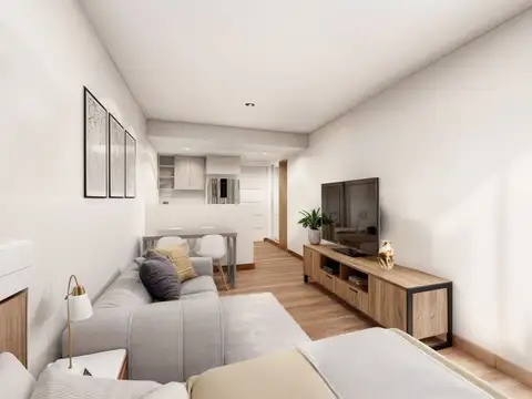 Departamento Monoambiente con 1 baño
