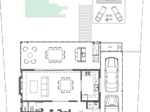 Casa 5 ambientes con 3 baños