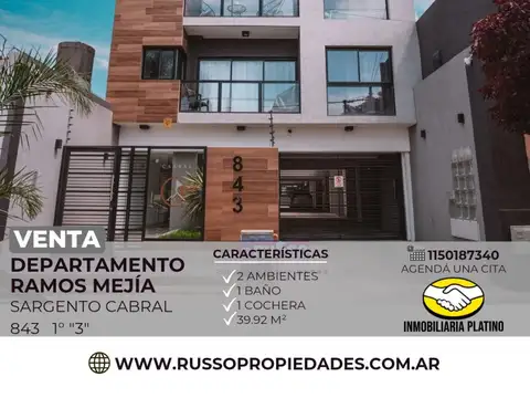Venta Departamento 2 Ambientes - Ramos Mejia
