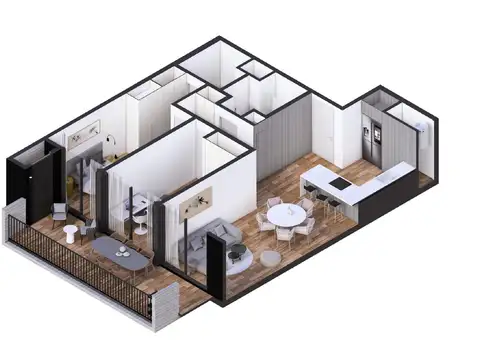 Departamento en Venta de 3 ambientes