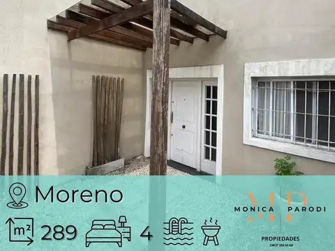 CASA EN VENTA 5 AMBIENTES EN MORENO CENTRO