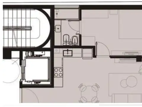 Departamento en Venta de 1 dormitorio
