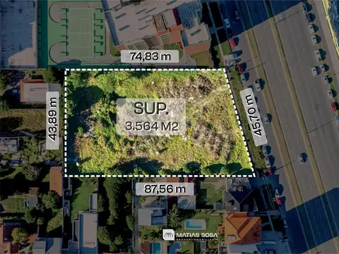 Terreno en Venta de 3564,0 m2