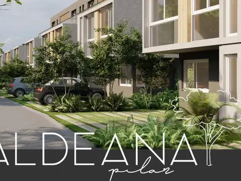Townhouse en venta 3 ambientes con jardin privado en Aldeana Pilar