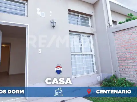 VENTA CASA DOS DORMITORIOS EN CENTENARIO