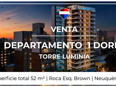 VENTA DEPARTAMENTO 1 DORMITORIO  ED LUMINIA