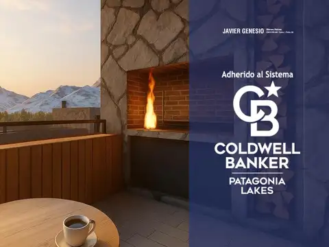 VENTA Depto 3 ambientes 78,5m2 vista a  la montaña y parrilla en balcón céntrica Villa La Angostura