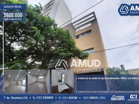 OFICINA NUEVA, PRÓXIMA AL MICROCENTRO DE LA CIUDAD, SIN EXPENSAS