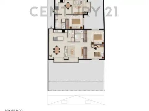 Departamento 2 ambientes con 1 baño