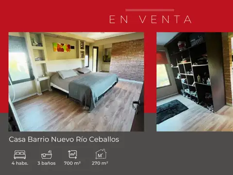 Casa ubicada en Barrio Nuevo Río Ceballos