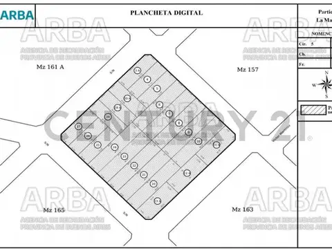 Terreno en Venta 10  mts Frente