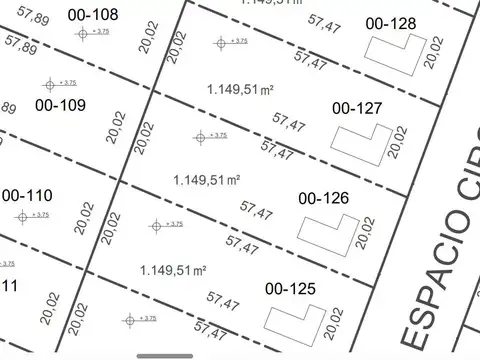Terreno en Venta 57  mts Fondo