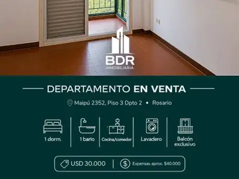 DEPARTAMENTO UN DORMITORIO - MAIPU 2351