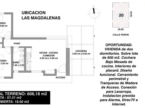 Casa en Preventa en Las Magdalenas Merlo | 2 Dorm | Lote 600m2