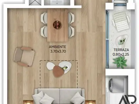 Departamento en Venta de 3 ambientes