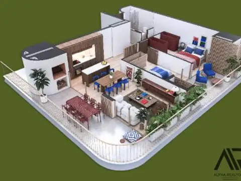 Departamento en Venta de 5 ambientes