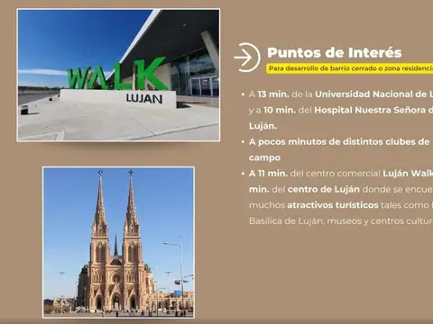 Terreno en Venta en Luján, USD 2.100.000