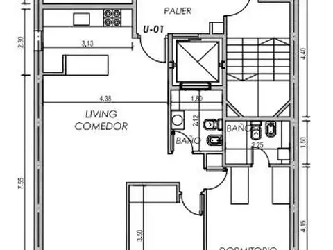 VENTA - Departamento de 2 Dormitorios y 2 Baños, con Balcón - Pichincha, Rosario.