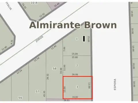 Terreno en Venta en Adrogue, USD 210.000