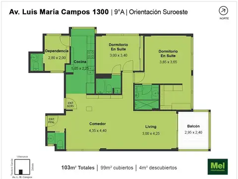 Avenida Luis María Campos 1300