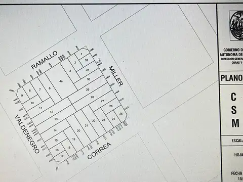 Terreno en Venta 8  mts Frente