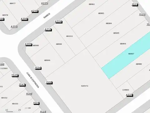 Terreno en Venta de 489,0 m2