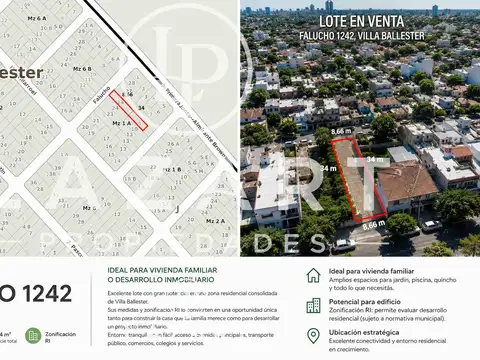 Terreno en Venta de 294,0 m2