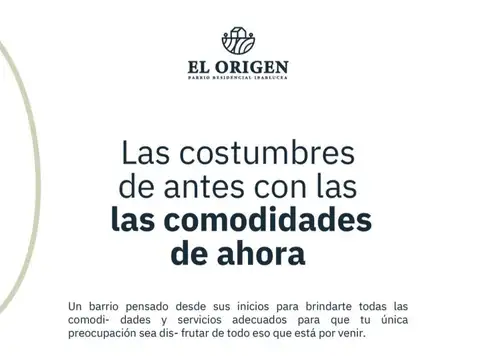 Terreno en Venta en El Origen, USD 27.000