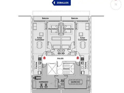 Departamento en Venta de 2 dormitorios