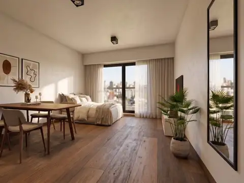 Departamento monoambiente en venta en construccion en Centro