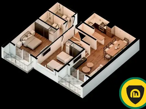 Departamento en Venta de 2 dormitorios