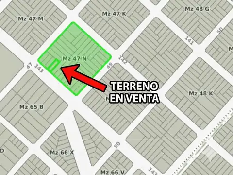Terreno en Venta 30  mts Fondo