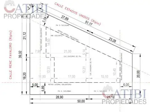 Terreno en Venta 27,90  mts Fondo