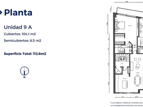 Departamento en Venta en Recoleta, USD 325.000