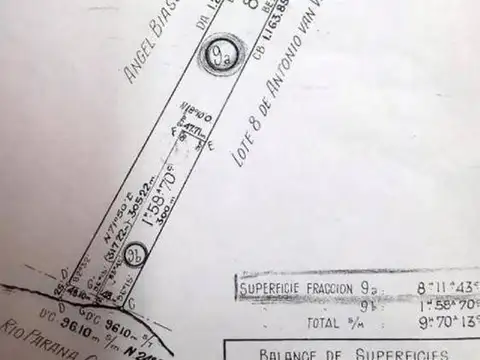 Terreno en Venta en Villa Paranacito, USD 550.000