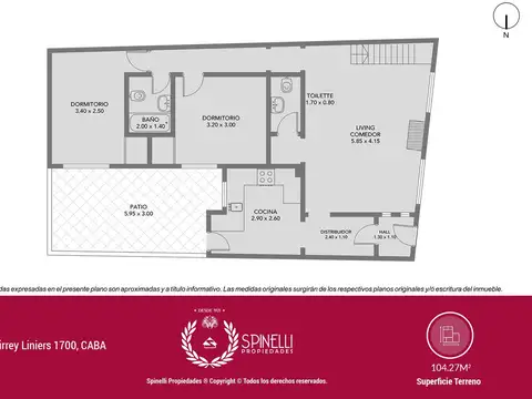 Casa 6 ambientes con 2 baños