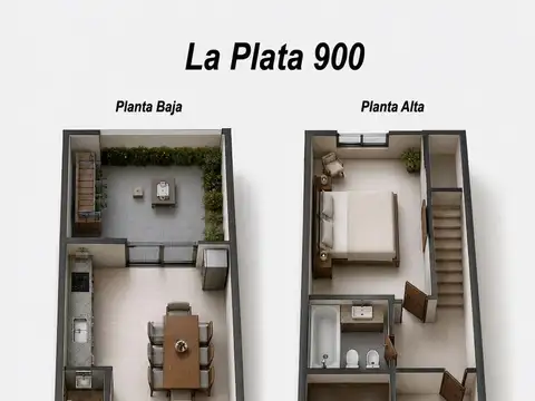 Depto Tipo Casa en Venta de 2 dormitorios