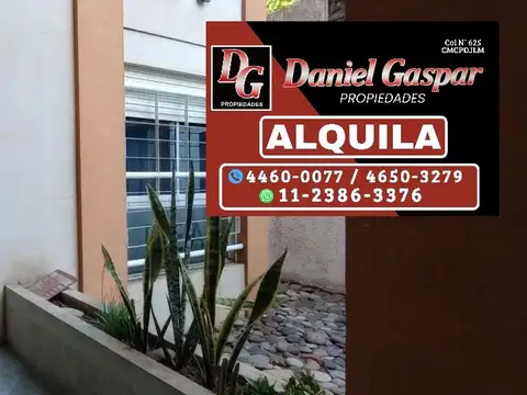 ALQUILER – ACOGEDOR MONOAMBIENTE EN EL CENTRO DE MORÓN