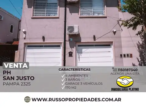 Venta PH frente 4 ambientes San Justo