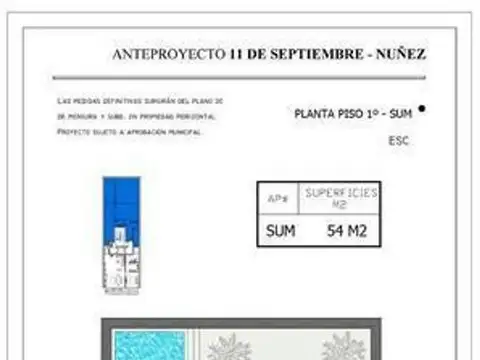 Departamento 2 ambientes con 1 baño