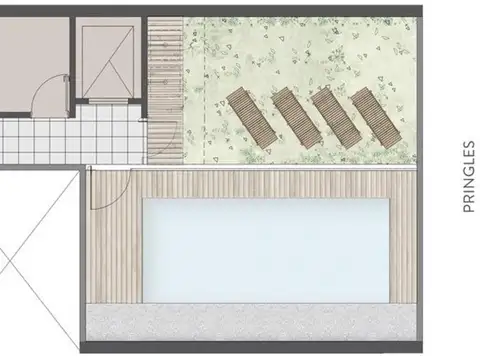 Departamento Monoambiente con 1 baño