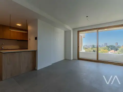 Espectacular departamento de 2 ambientes a estrenar. Cochera cubierta. Playa Grande.