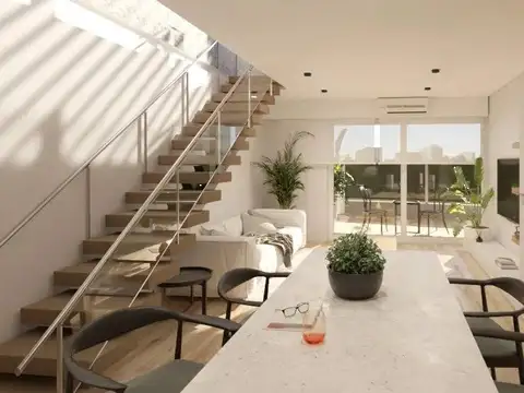 Departamento 2 ambientes con 2 baños