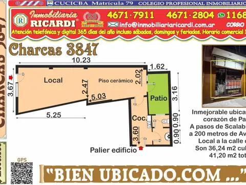 BIEN ... Local a la calle con patio