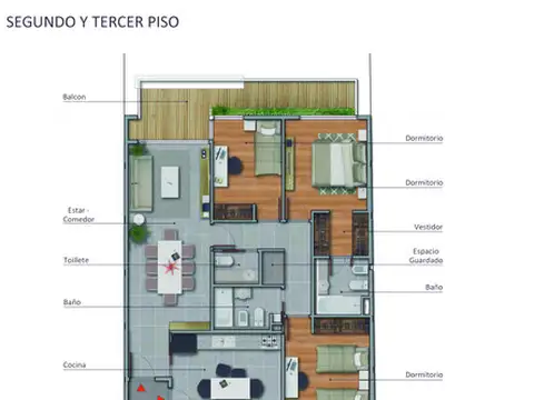 Departamento en Venta de 4 ambientes