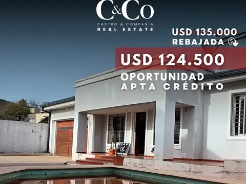 Venta Casa De 2 Dormitorios Con Pileta Y Calefacción Central En Miguel Muñoz, Villa Carlos Paz
